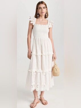 Cleobella Taryn Eyelet Midi Dress (New Without Tags)